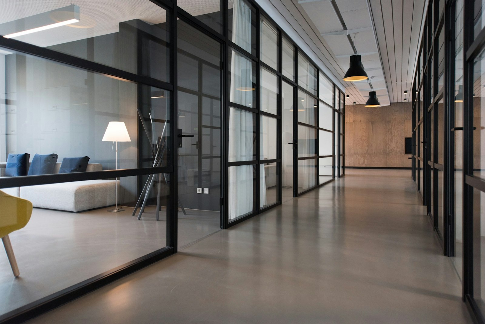 Modern office workspace with a laptop for website modernization planning
