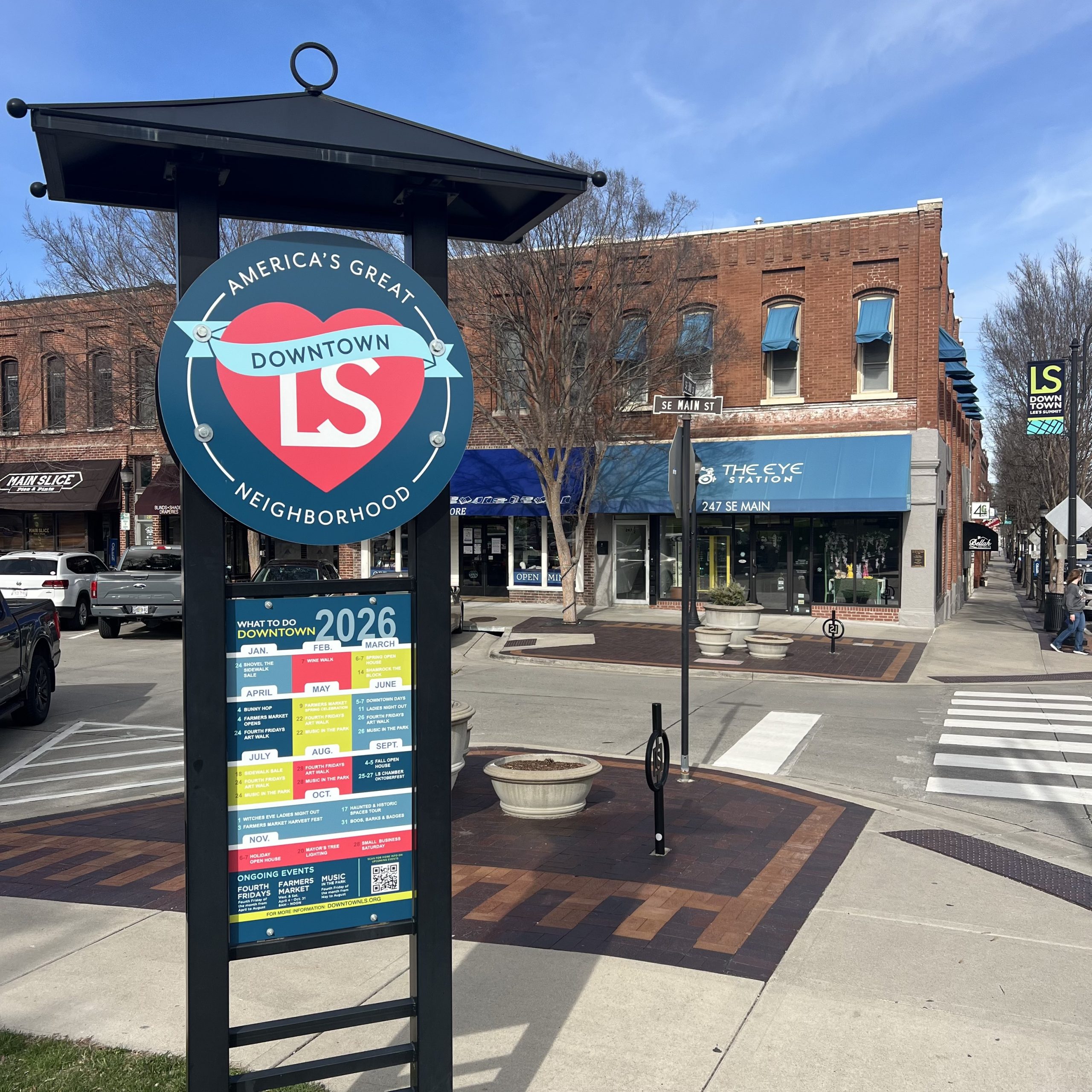 Main Street storefronts representing local SEO trust signals for nearby buyers