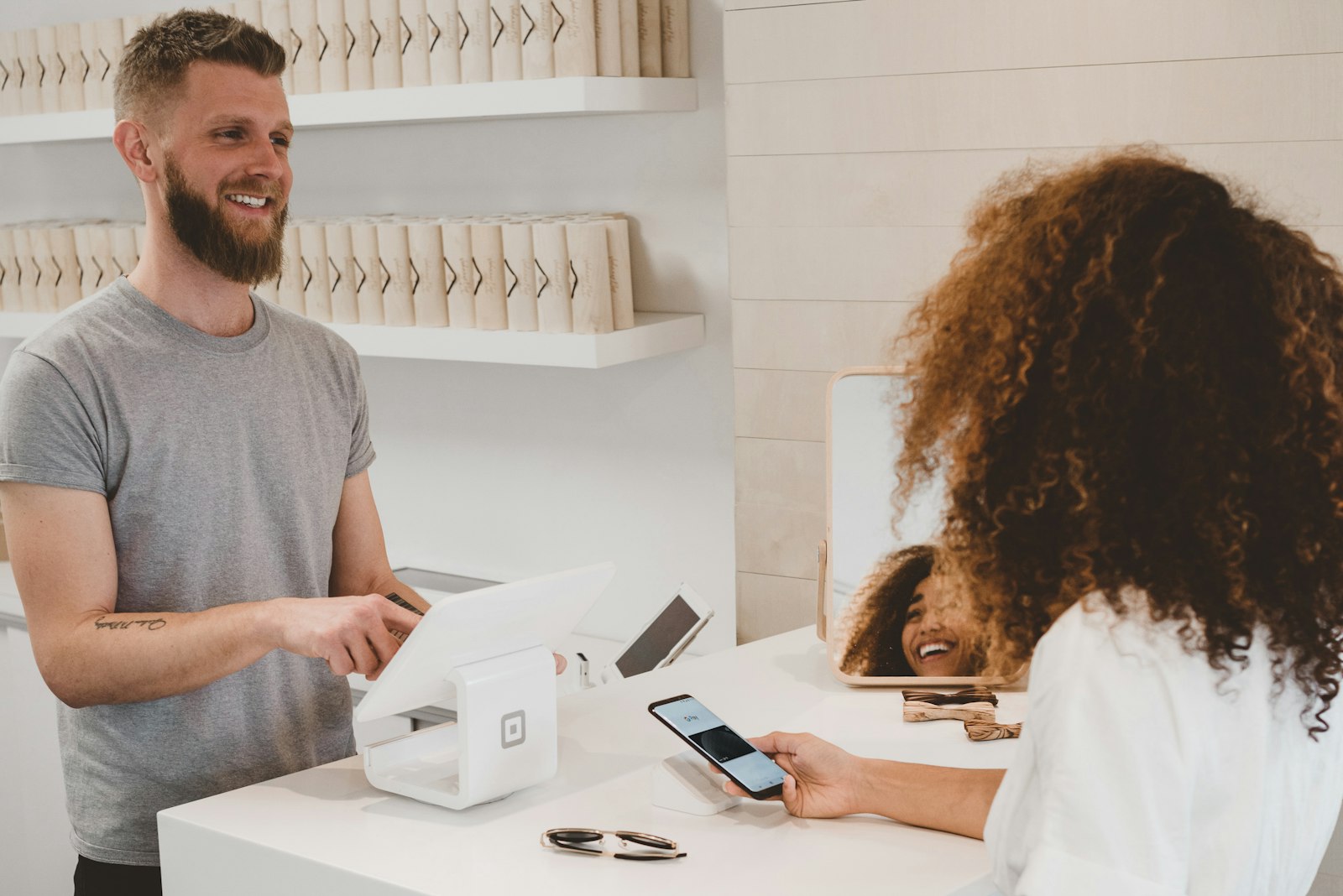 Retail business owner reviewing ecommerce readiness and checkout planning on a laptop