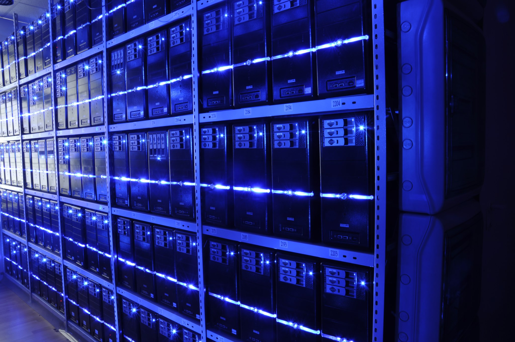 Server room representing website backups, hosting hygiene, and security planning for business websites